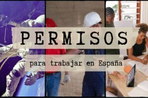 portada de permisos para trabajar en españa que describe diferentes trabajos
